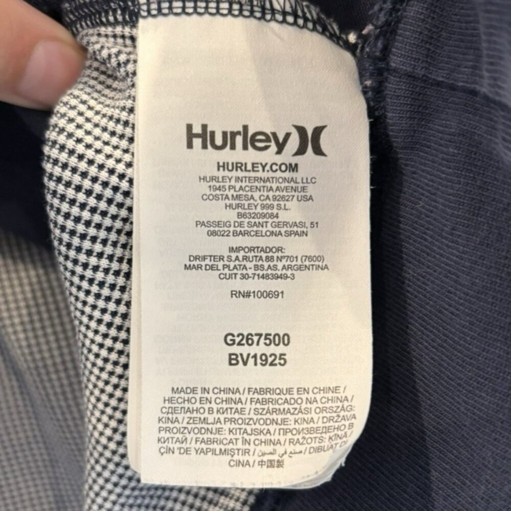 Hurley x Nike Dri-FIT Hoodie | Men’s XL Blue Pullover - Picture 5 of 6